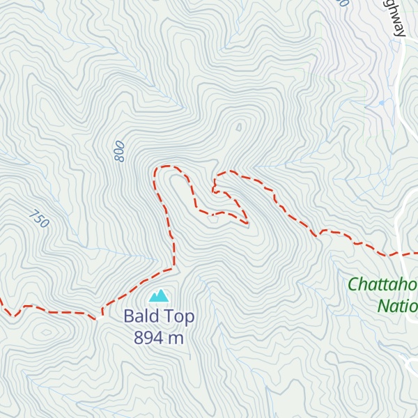 Map of Tipton Mountain