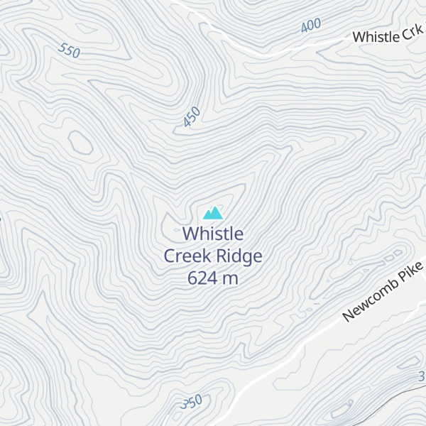 Map of Whistle Creek Ridge