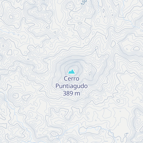 Map of Cerro Puntiagudo