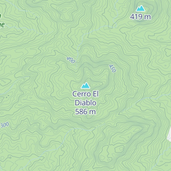 Map of Cerro El Diablo