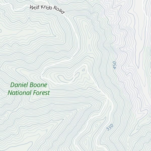 Map of Wolf Knob