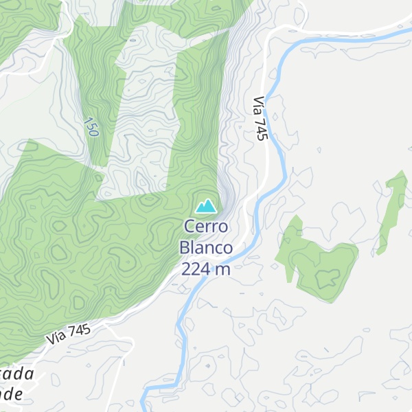Map of Cerro Blanco