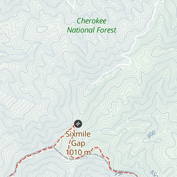 Map of Waucheesi Mountain