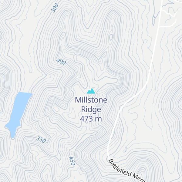 Map of Millstone Ridge
