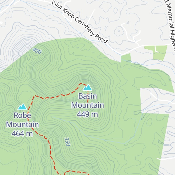 Map of Basin Mountain