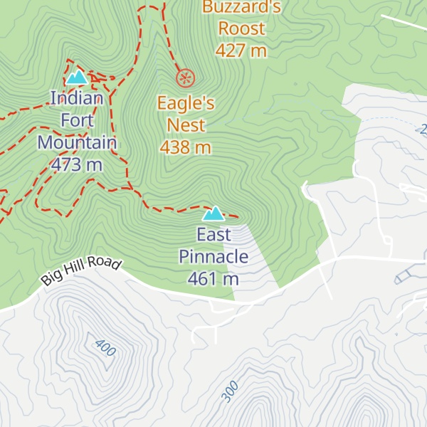 Map of East Pinnacle