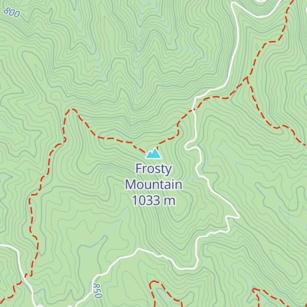 Map of Frosty Mountain