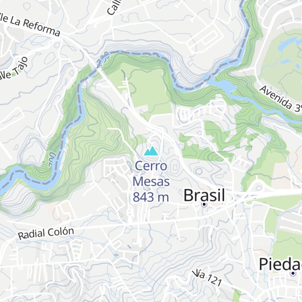 Map of Cerro Mesas
