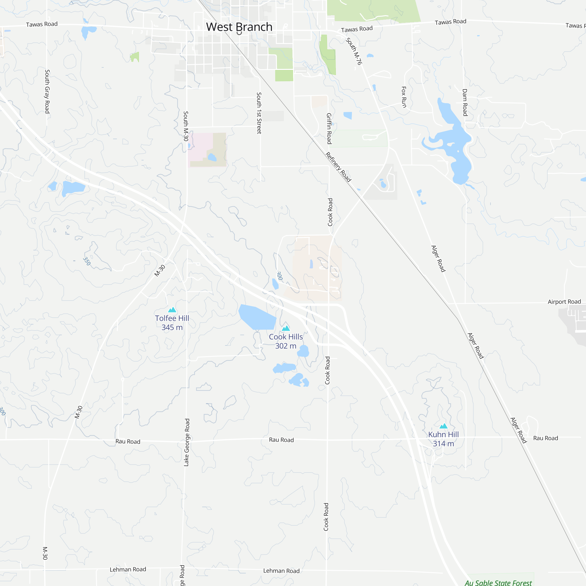 West Branch Outlet Shops - Customer Services map