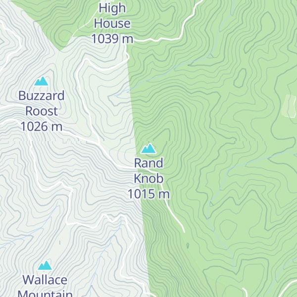 Map of Rand Knob