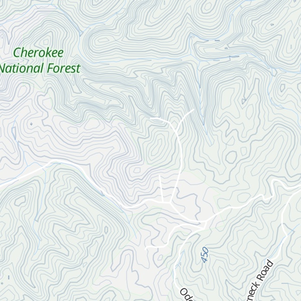 Map of Bell Mountain