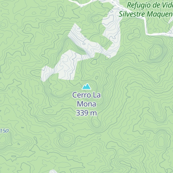 Map of Cerro La Mona