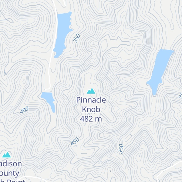 Map of Pinnacle Knob