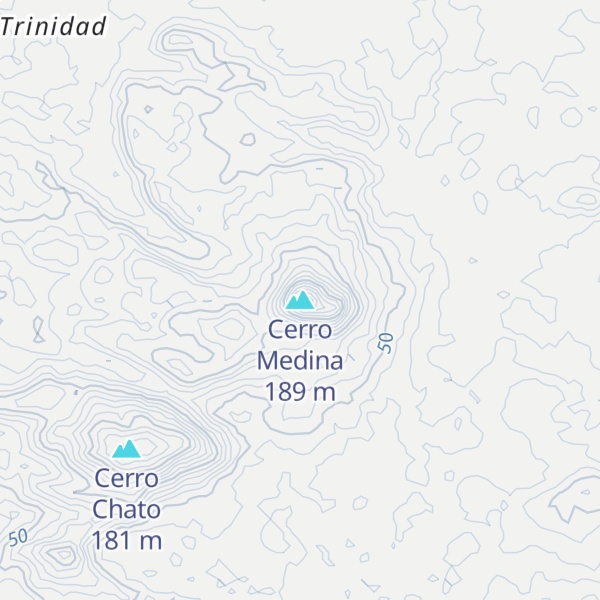Map of Cerro Medina