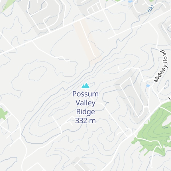 Map of Possum Valley Ridge