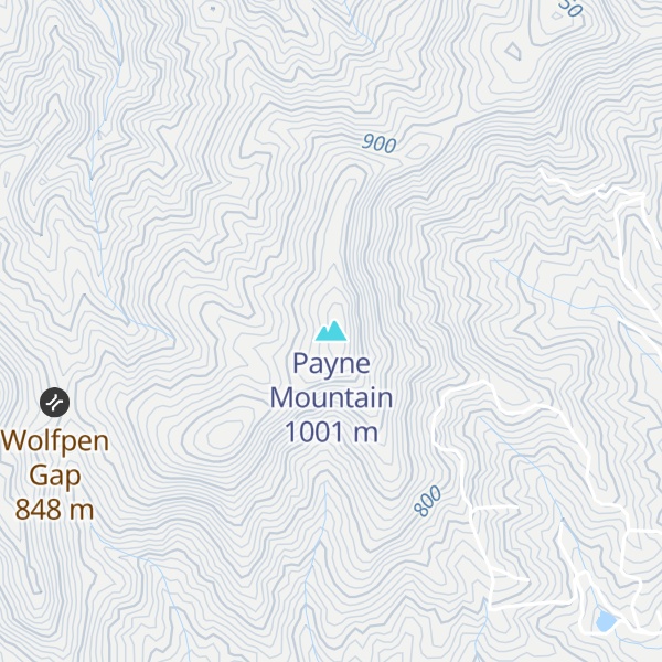 Map of Payne Mountain