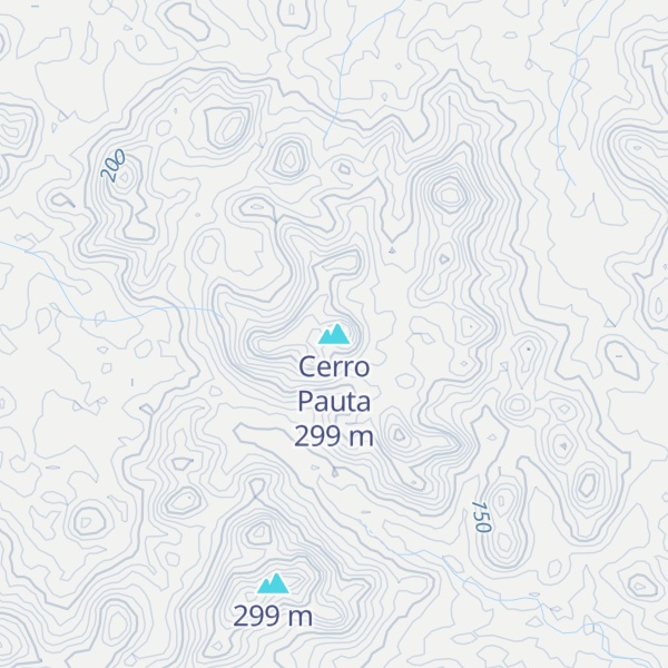 Map of Cerro Pauta