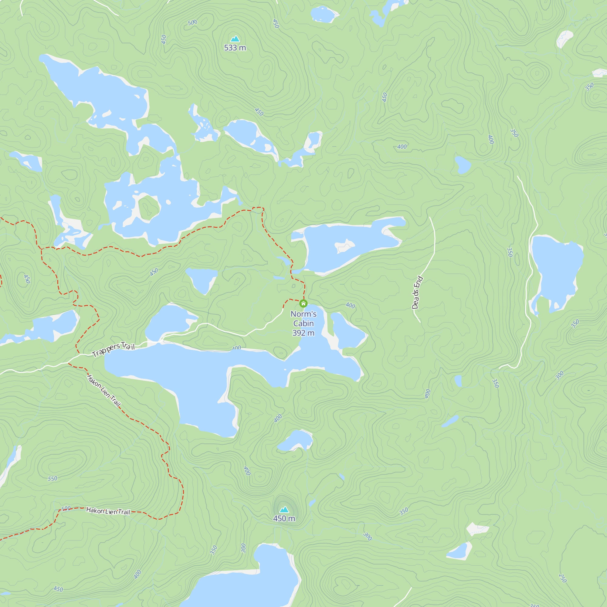 Norm's Cabin map