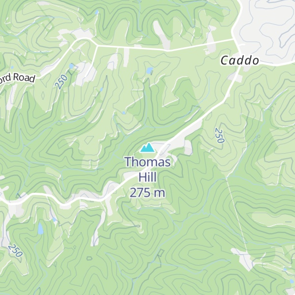 Map of Thomas Hill