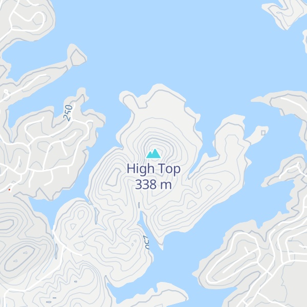 Map of High Top