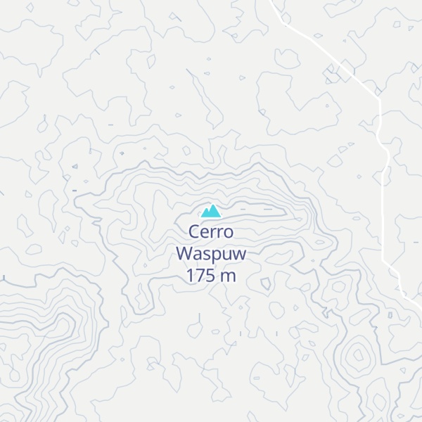 Map of Cerro Waspuw