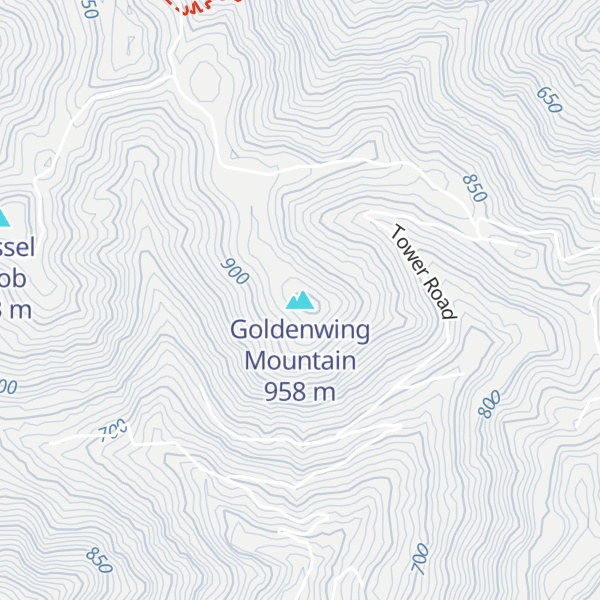 Map of Goldenwing Mountain
