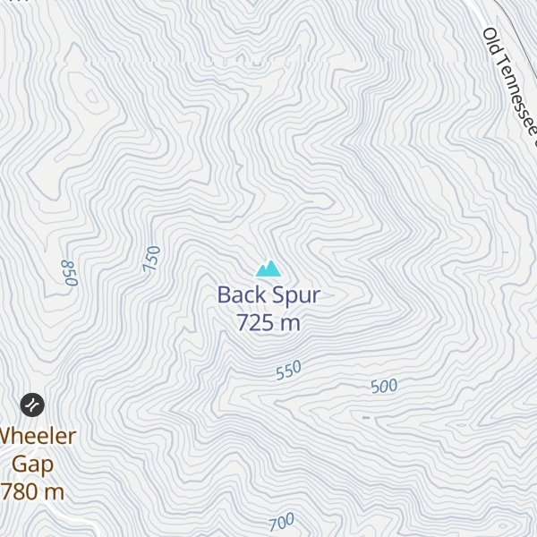 Map of Back Spur