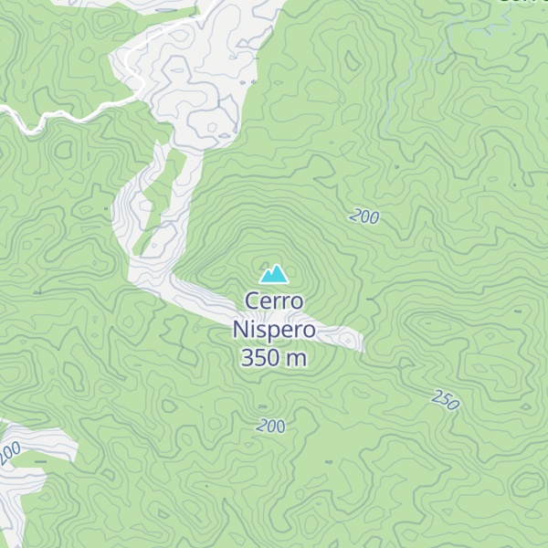 Map of Cerro Nispero
