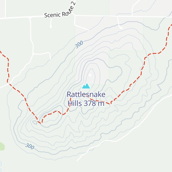 Map of Rattlesnake Hills