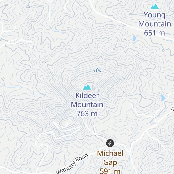 Map of Kildeer Mountain