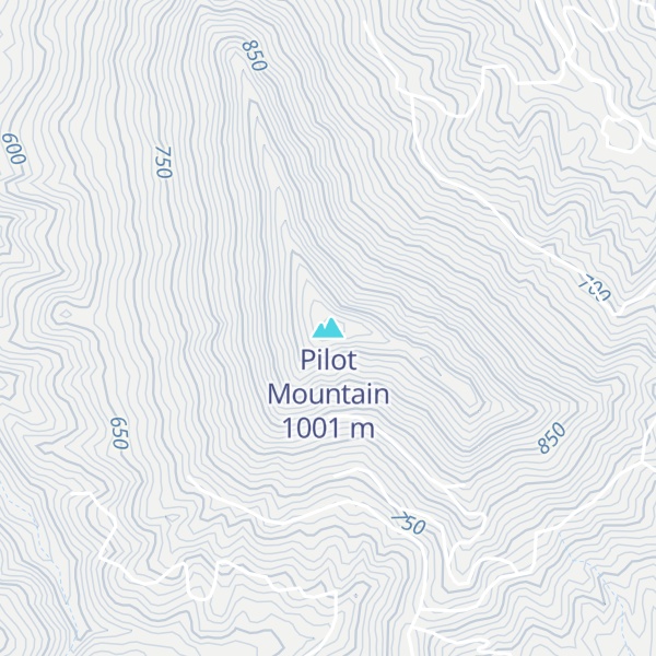Map of Pilot Mountain
