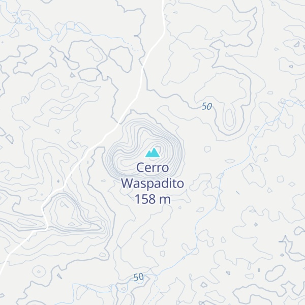Map of Cerro Waspadito