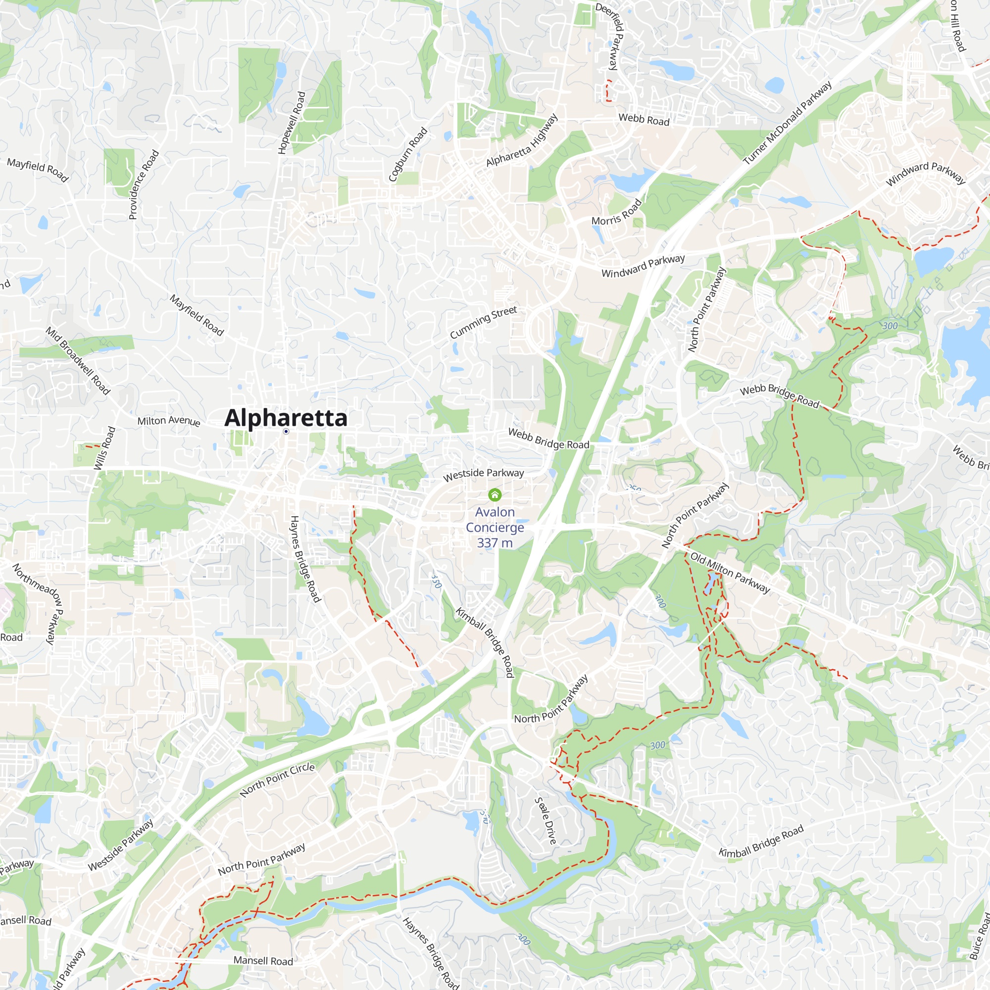 Avalon Concierge map