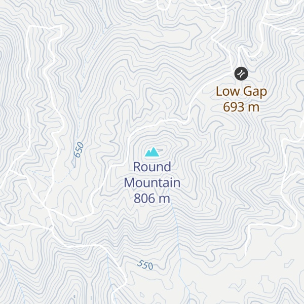 Map of Round Mountain