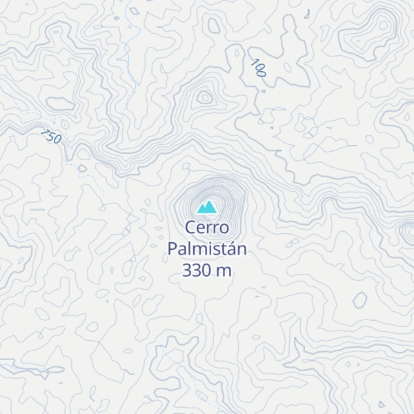 Map of Cerro Palmistán