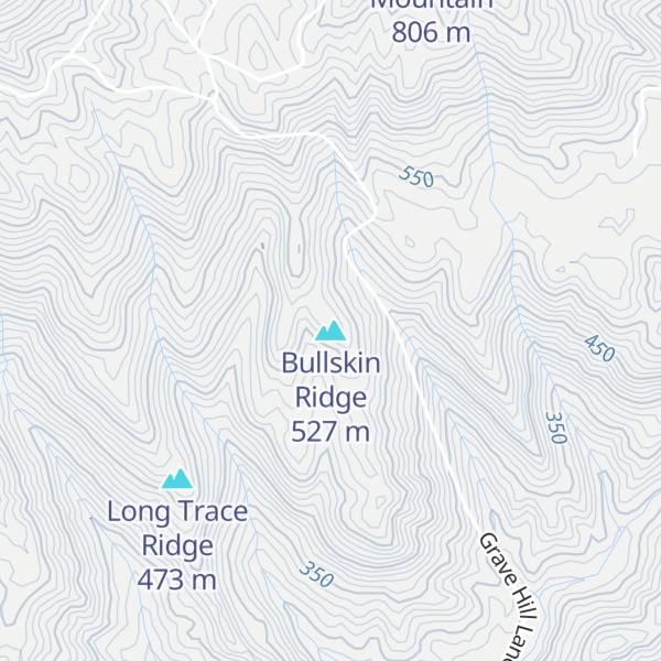 Map of Bullskin Ridge