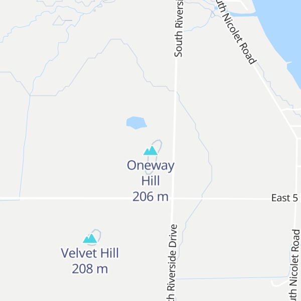 Map of Oneway Hill