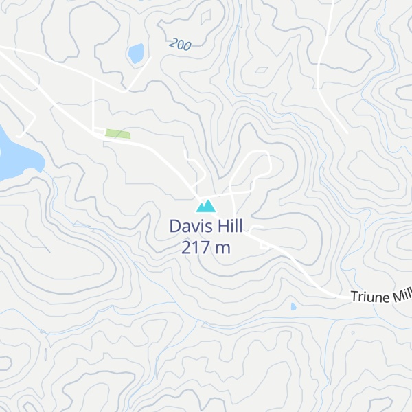 Map of Davis Hill
