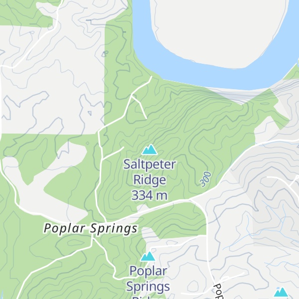 Map of Saltpeter Ridge