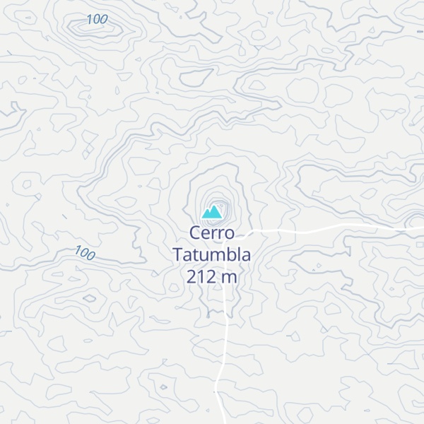 Map of Cerro Tatumbla