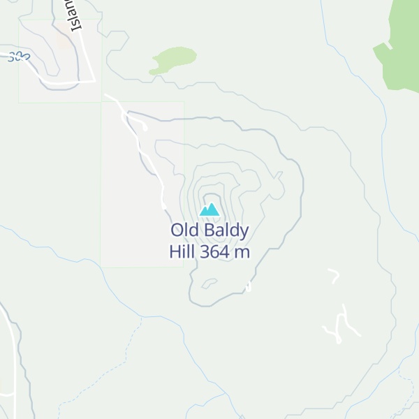 Map of Old Baldy Hill