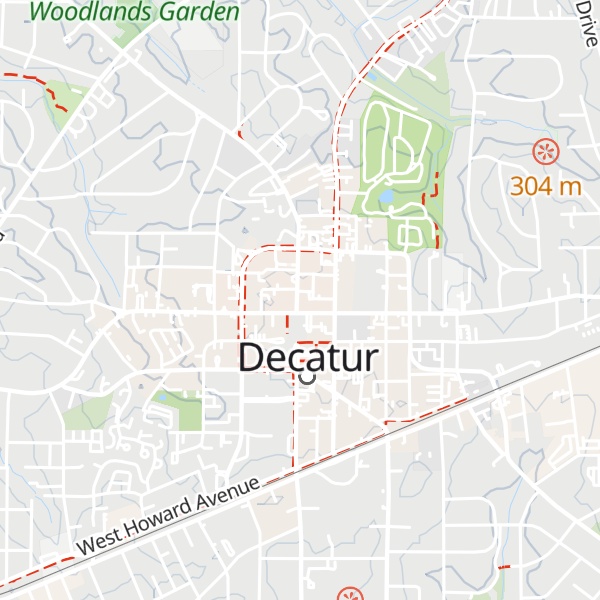 Map of Decatur Visitor Center