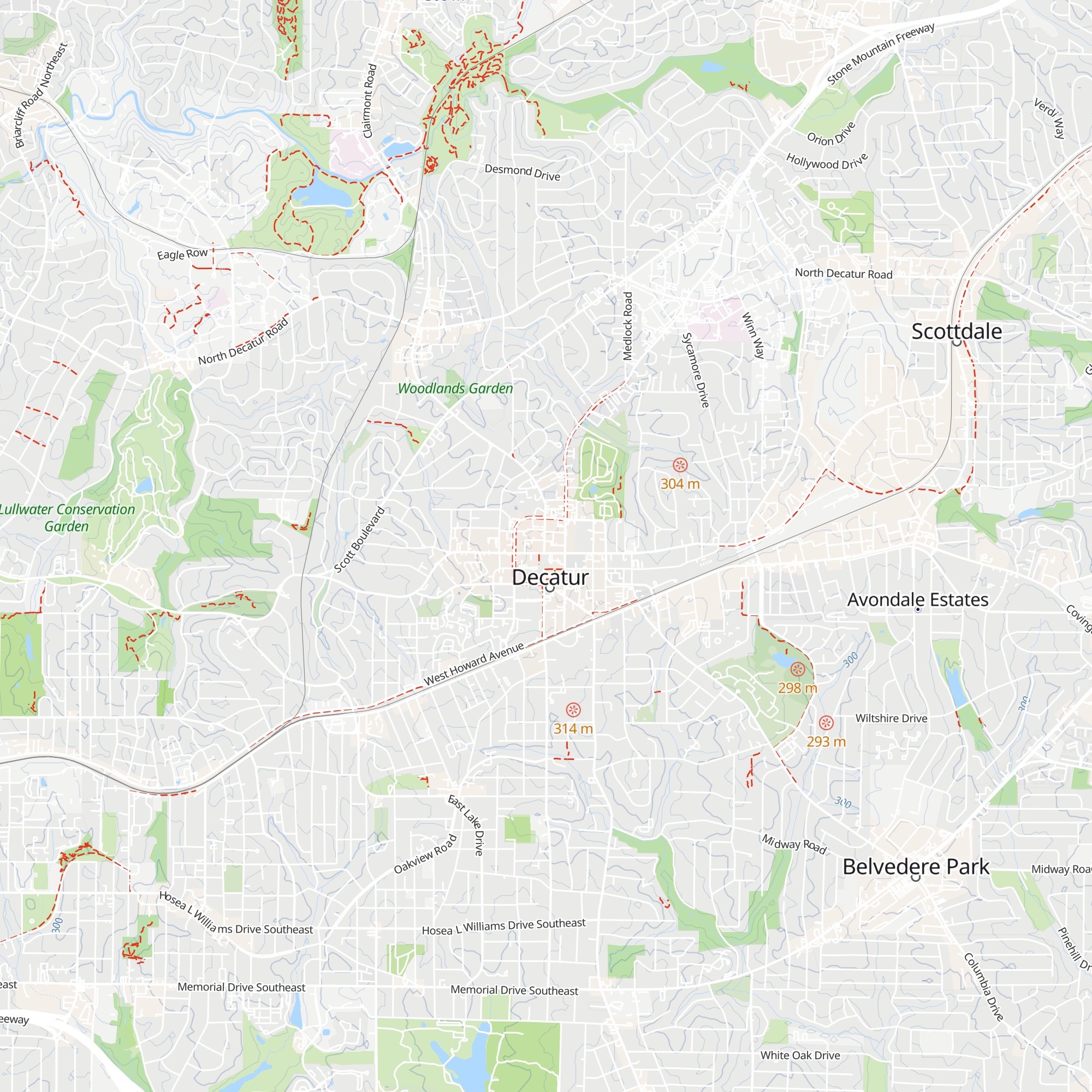 Decatur Visitor Center map