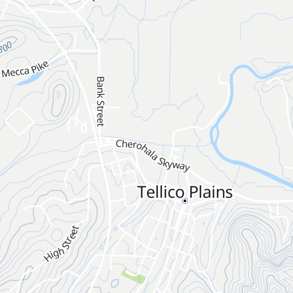Map of Cherohala Skyway Visitor Center