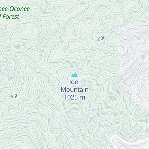 Map of Joel Mountain