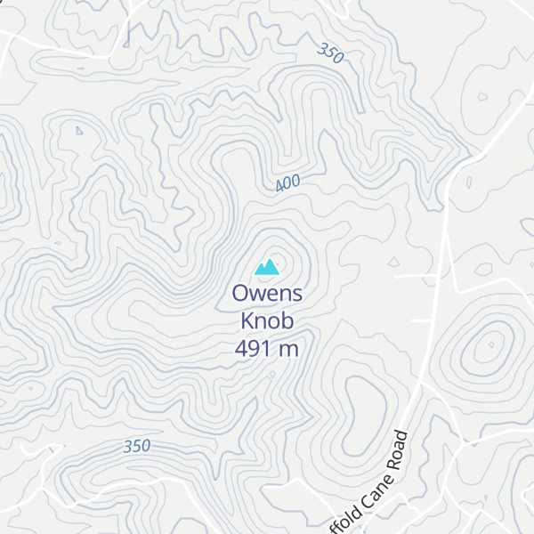 Map of Owens Knob