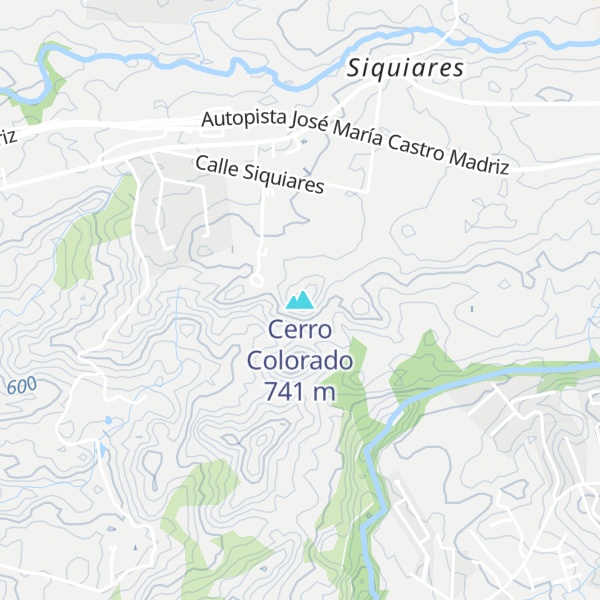 Map of Cerro Colorado