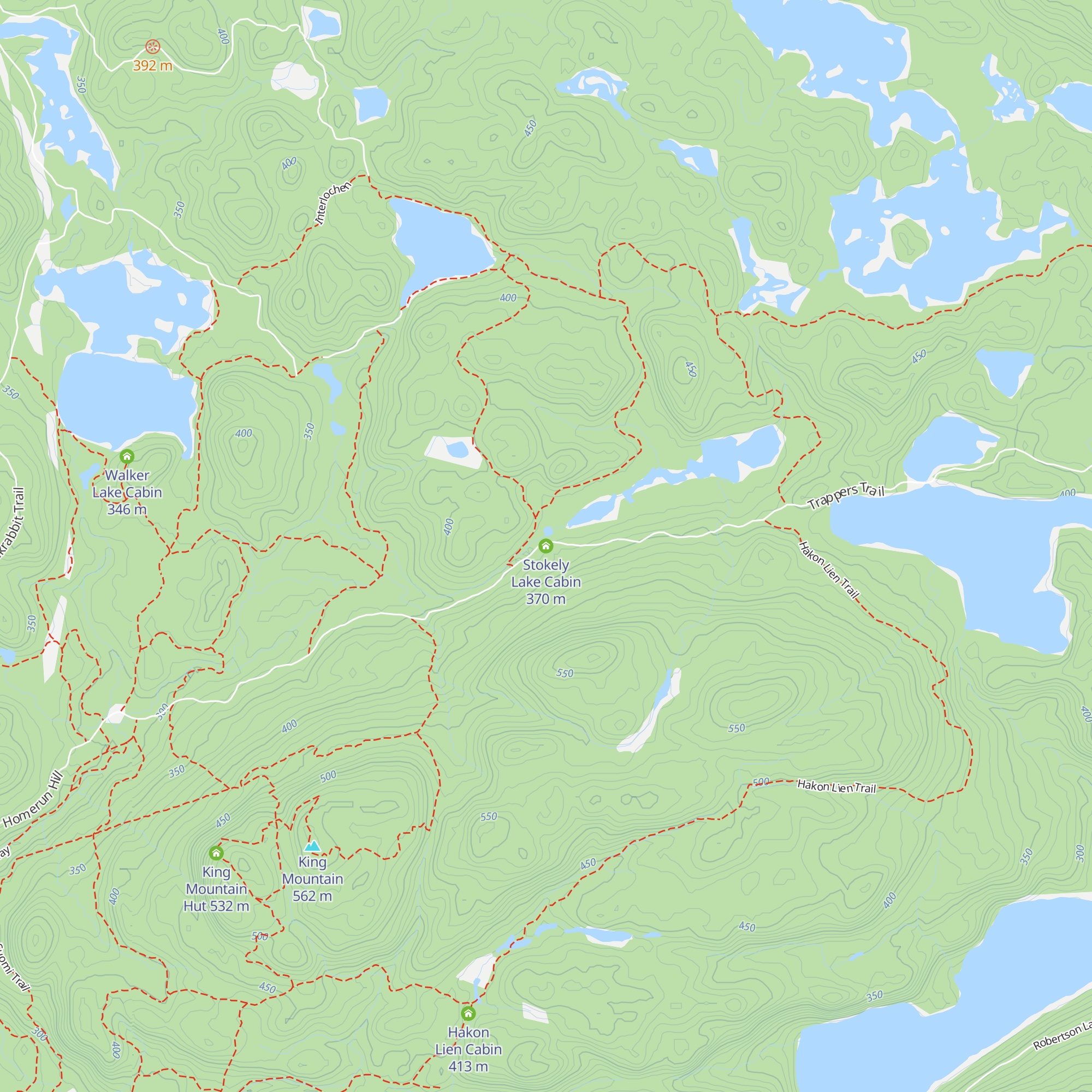 Stokely Lake Cabin map