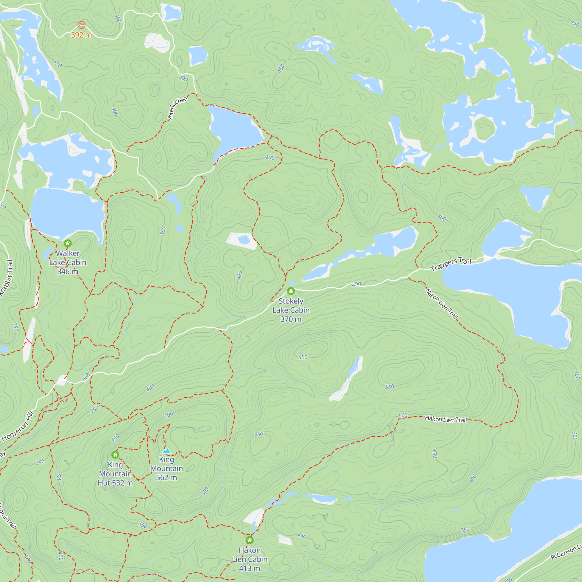Stokely Lake Cabin map