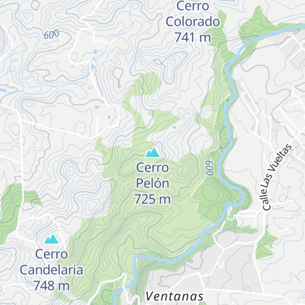 Map of Cerro Pelón